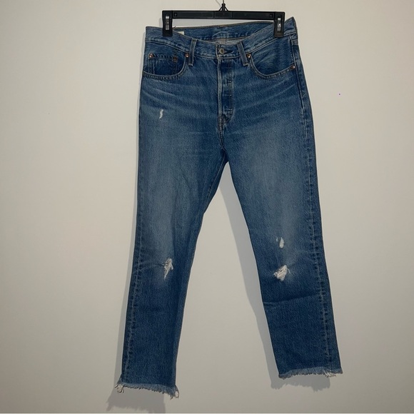 Levi’s 501 Wedgie Fit Medium Wash Skinny Jeans - Picture 1 of 7